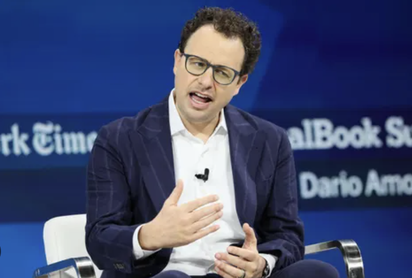Dario Amodei, CEO of Anthropic, speaking at the New York Times DealBook Summit